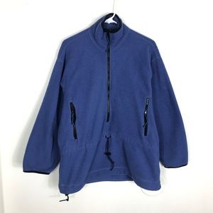 Womens M REI USA MADE 1/2 Zip Fleece Jacket VTG